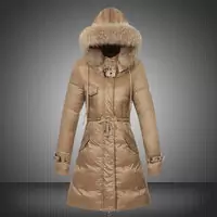 femmes doudoune moncler ski blouson cloak col fourrure mi